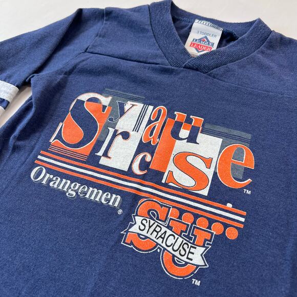 Syracuse University Vintage kids toddler V-neck shirt size 3T SU Orangemen - Picture 3 of 6